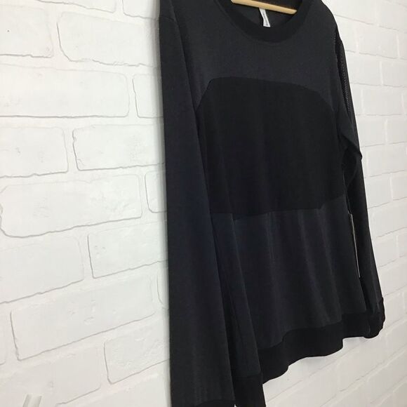 New Karma Mesh panels top sweater running training black sports top gym… - Picture 5 of 10